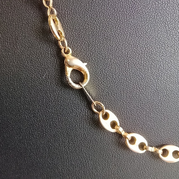 149. VINTAGE AVON GOLD TONE CHOKER 9" SOME WEAR ON CLASP - Picture 3 of 3